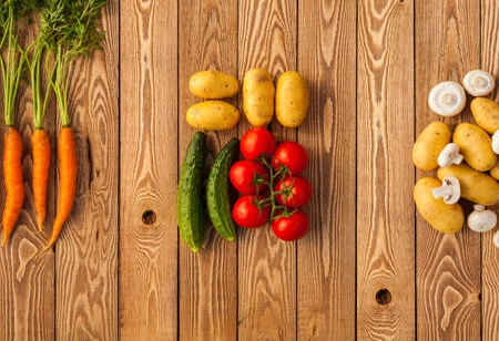 Πίνακας Πανοραμικός VEGETABLES - Food and Drink Sticky 5