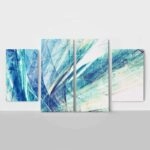 Τετράπτυχος ABSTRACT BLUE-WHITE