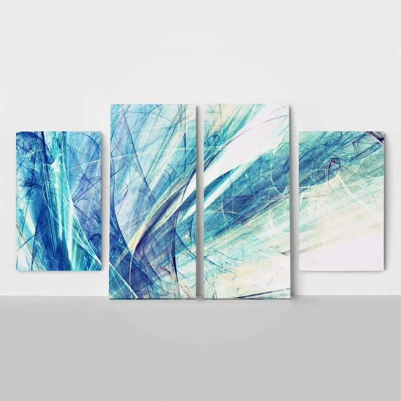 Τετράπτυχος ABSTRACT BLUE-WHITE
