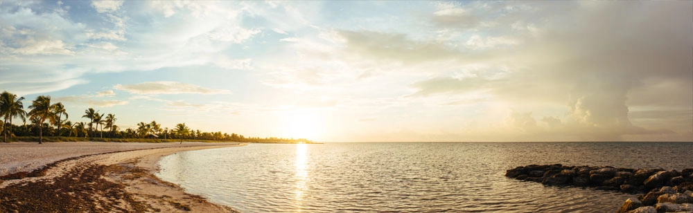 Πίνακας Πανοραμικός σε καμβά SUNRISE FLORIDA