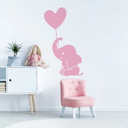 Aυτοκόλλητο τοίχου CUTE BABY ELEPHANT - Βρεφικα & Παιδικά Sticky 1