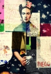 Πίνακας σε καμβά FRIDA LOVE LETTERS