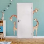 Αυτοκόλλητο τοίχου GIRAFFE DOOR