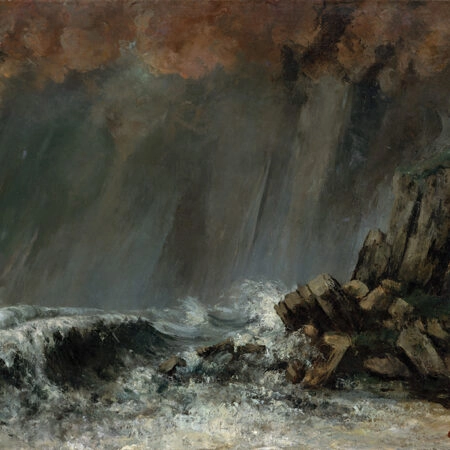 Πινακας σε καμβά GUSTAVE COURBET - MARINE THE WATERSPOUT - Gustave Courbet Sticky 5
