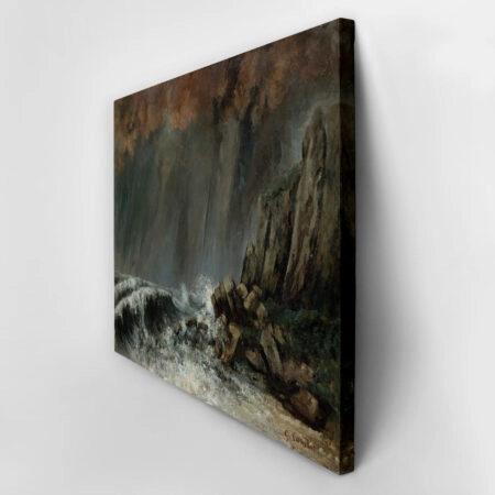 Πινακας σε καμβά GUSTAVE COURBET - MARINE THE WATERSPOUT - Gustave Courbet Sticky 3