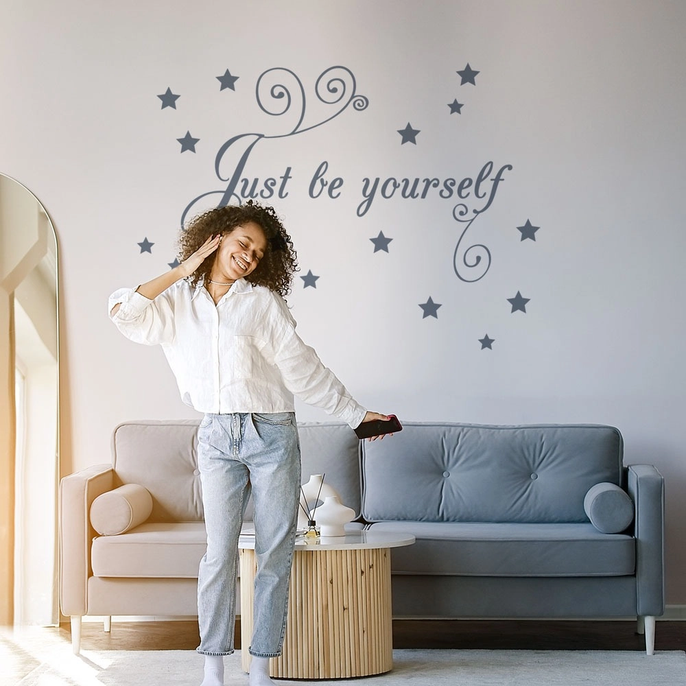 Aυτοκόλλητο τοίχου JUST BE YOURSELF