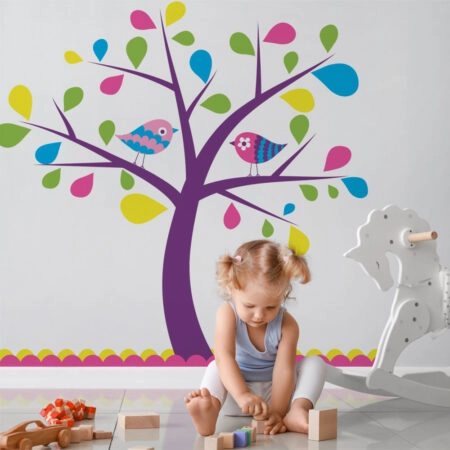 Αυτοκόλλητο τοίχου KIDS TREE5 - Βρεφικα & Παιδικά Sticky 5