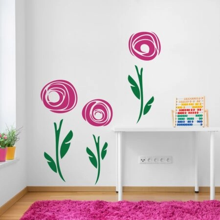 Aυτοκόλλητο τοίχου MINIMAL FLOWERS