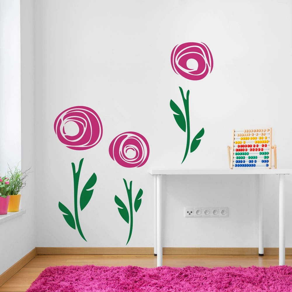 Aυτοκόλλητο τοίχου MINIMAL FLOWERS