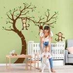 Αυτοκόλλητο τοίχου MONKEYS TREE