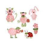 Αυτοκόλλητο τοίχου SPRING ANIMALS