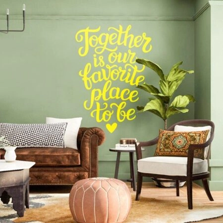 Aυτοκόλλητο τοίχου TOGETHER IS OUR FAVORITE PLACE - Φράσεις και Γράμματα Sticky 1