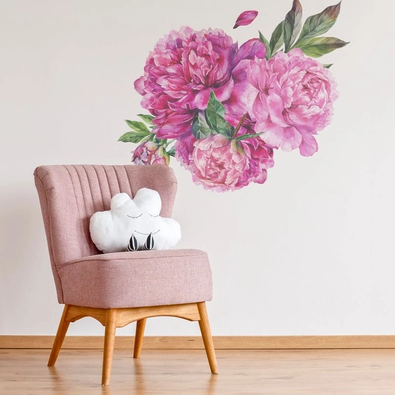 Aυτοκόλλητο τοίχου WATERCOLOR PEONIES