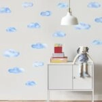 Αυτοκόλλητο τοίχου WATERCOLOR CLOUDS