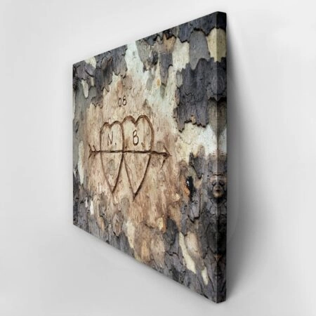 Πίνακας σε καμβά WOOD CARVING 2 - Αγαπη - Ερωτας Sticky 3