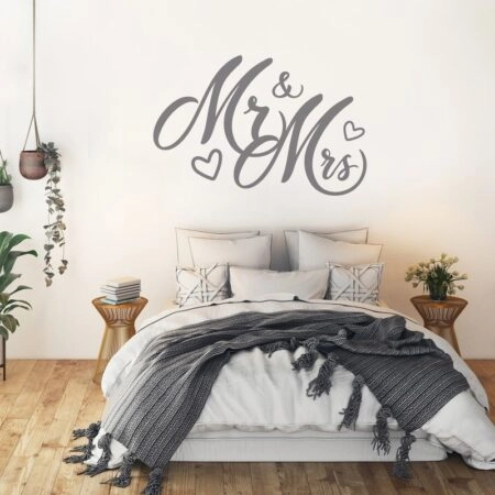 Aυτοκόλλητο τοίχου MR AND MRS