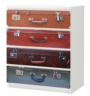 Αυτοκόλλητο Συρταριέρας SUITCASES
