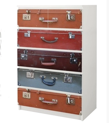Αυτοκόλλητο Συρταριέρας SUITCASES