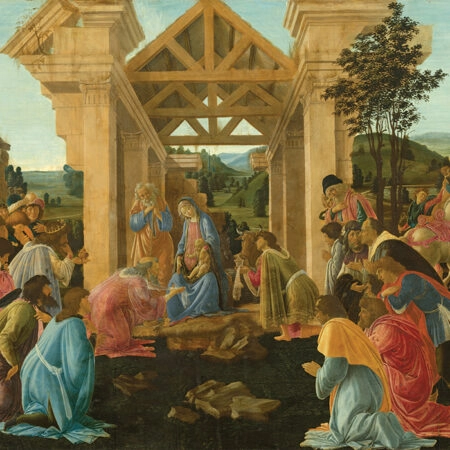 Πίνακας BOTTICELLI-THE ADORATION OF THE MAGI - Botticelli Sandro Sticky 4