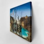 Πίνακας σε καμβά DALI - SWANS REFLECTING ELEPHANTS