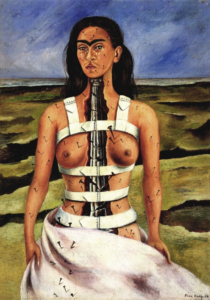 Πίνακας σε καμβά FRIDA BROKEN COLUMN