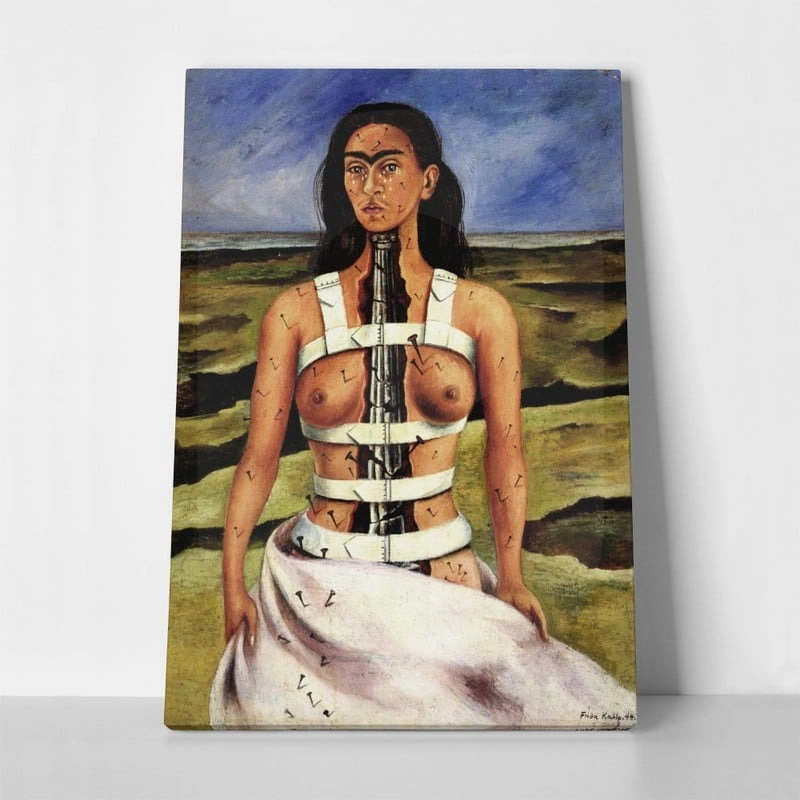 Πίνακας σε καμβά FRIDA BROKEN COLUMN