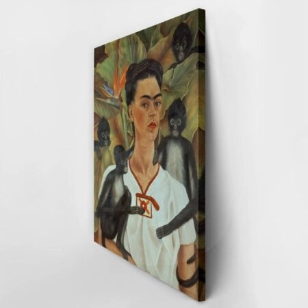 Πίνακας σε καμβά FRIDA KAHLO SELF PORTRAIT WITH MONKEYS - Frida Kahlo Sticky 3