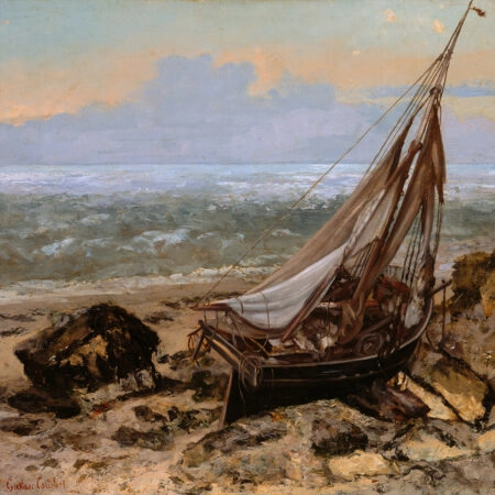 Πινακας Σε Καμβά GUSTAVE COURBET – THE FISHING BOAT - Gustave Courbet Sticky 4