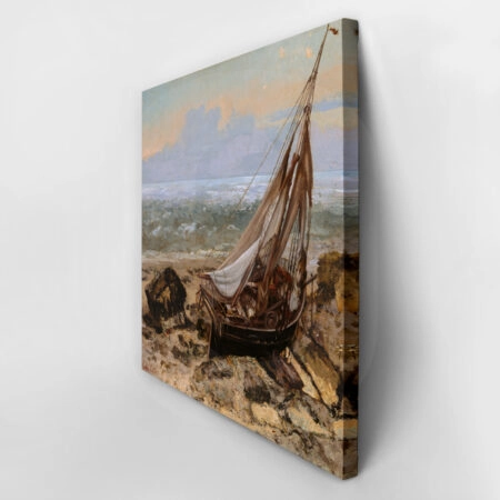 Πινακας Σε Καμβά GUSTAVE COURBET – THE FISHING BOAT - Gustave Courbet Sticky 2