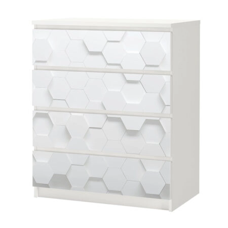 Αυτοκόλλητο Συρταριέρας HEXAGONAL PARAMETRIC - Αυτοκολλητα επιπλων Sticky 3