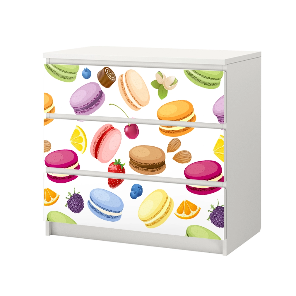 Αυτοκόλλητο Συρταριέρας MACARONS