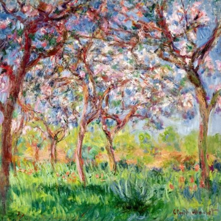 Τετράγωνος Πίνακας MONET - PRINTEMPS A GIVERNY - Monet Claude Sticky 5