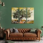 Τρίπτυχος Πινακας OLIVE TREE PAINTING