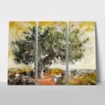 Τρίπτυχος Πινακας OLIVE TREE PAINTING