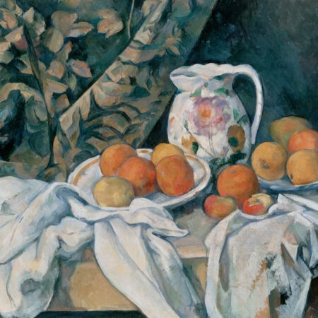 Πίνακας PAUL CEZANNE - STILL LIFE WITH A CURTAIN - Paul Cezanne Sticky 4