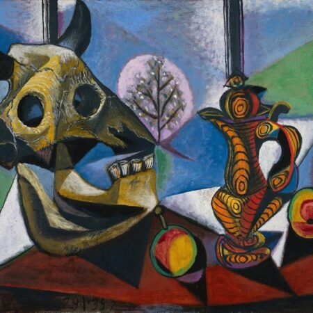 Πίνακας σε καμβά PICASSO - BULL SKULL - Pablo Picasso Sticky 5