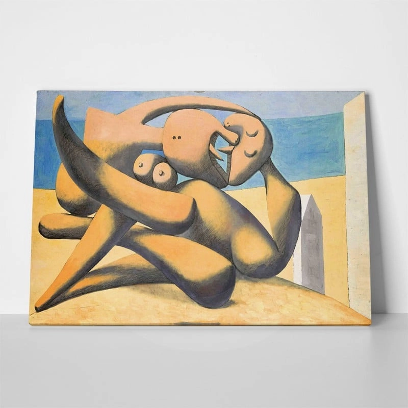 Πίνακας σε καμβά PICASSO - FIGURES AT THE SEASIDE