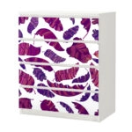 Αυτοκόλλητο Συρταριέρας PURPLE BANANA LEAVES