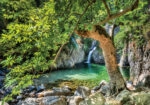 Πινακας σε καμβά SAMOTHRAKI VATHRES WATERFALLS GREECE