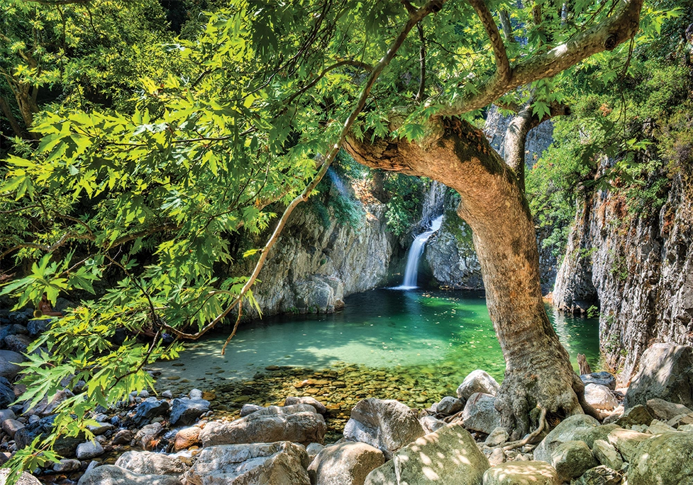 Πινακας σε καμβά SAMOTHRAKI VATHRES WATERFALLS GREECE