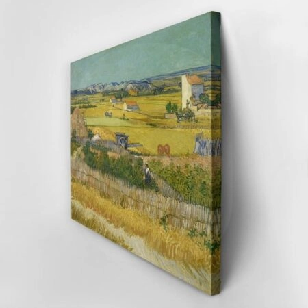 Πίνακας σε καμβά VAN GOGH - HARVEST AT LA CRAU, WITH MONTMAJOUR IN THE BACKGROUND - Vincent Van Gogh Sticky 3