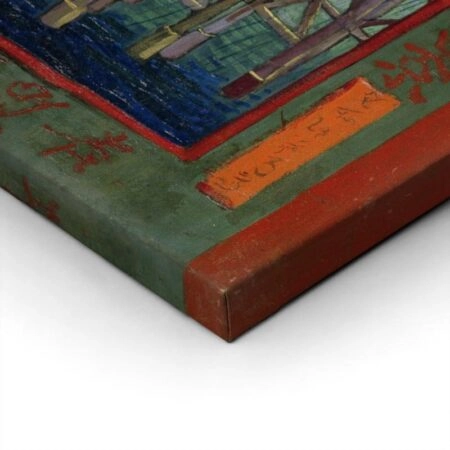 Πίνακας σε καμβά VAN GOGH - JAPANAISERIE BRIDGE IN THE RAIN - Vincent Van Gogh Sticky 2