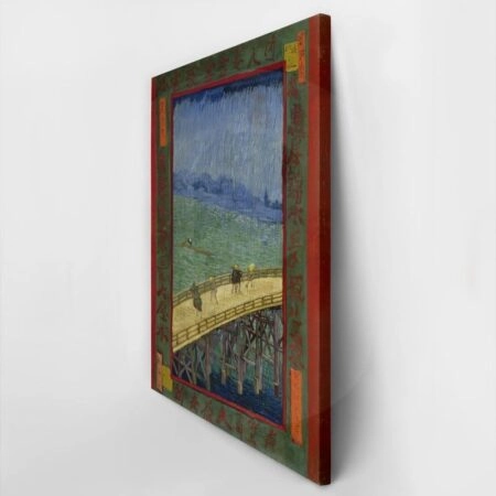 Πίνακας σε καμβά VAN GOGH - JAPANAISERIE BRIDGE IN THE RAIN - Vincent Van Gogh Sticky 3