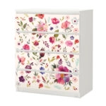 Αυτοκόλλητο Συρταριέρας WATERCOLOR FLORAL