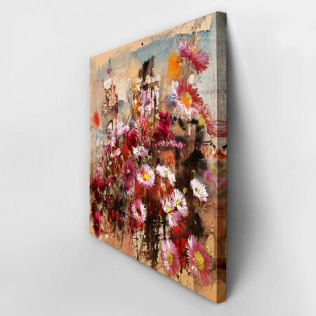 Πίνακας Τετράγωνος AUTUMN FLOWERS - Χρυσανθεμα Sticky 2