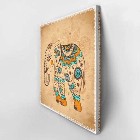 Πίνακας Τετράγωνος ETHNIC ELEPHANT - Ελεφαντες Sticky 2