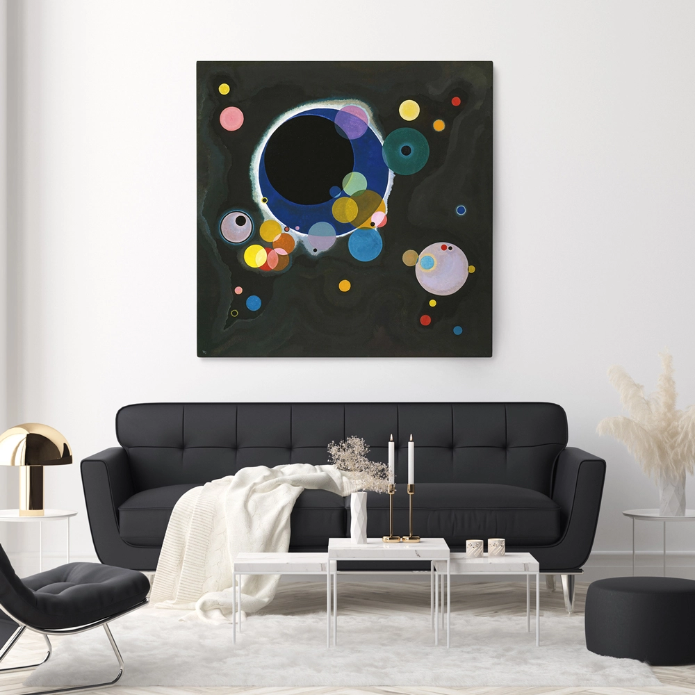 Πίνακας σε καμβά KANDINSKY - SEVERAL CIRCLES