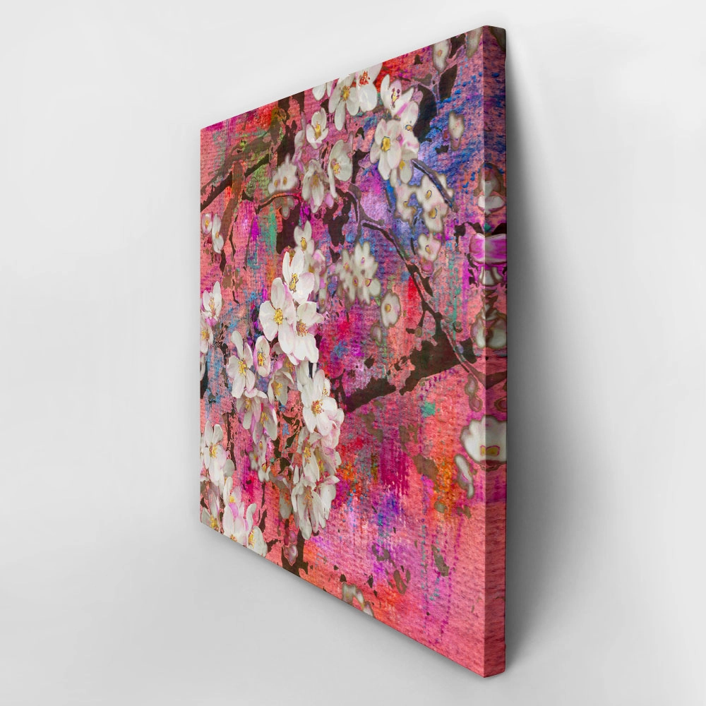 Πίνακας Τετράγωνος PINK BLOSSOMING APPLE