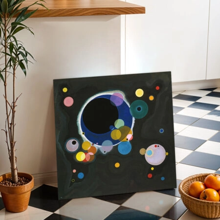 Πίνακας σε καμβά KANDINSKY - SEVERAL CIRCLES