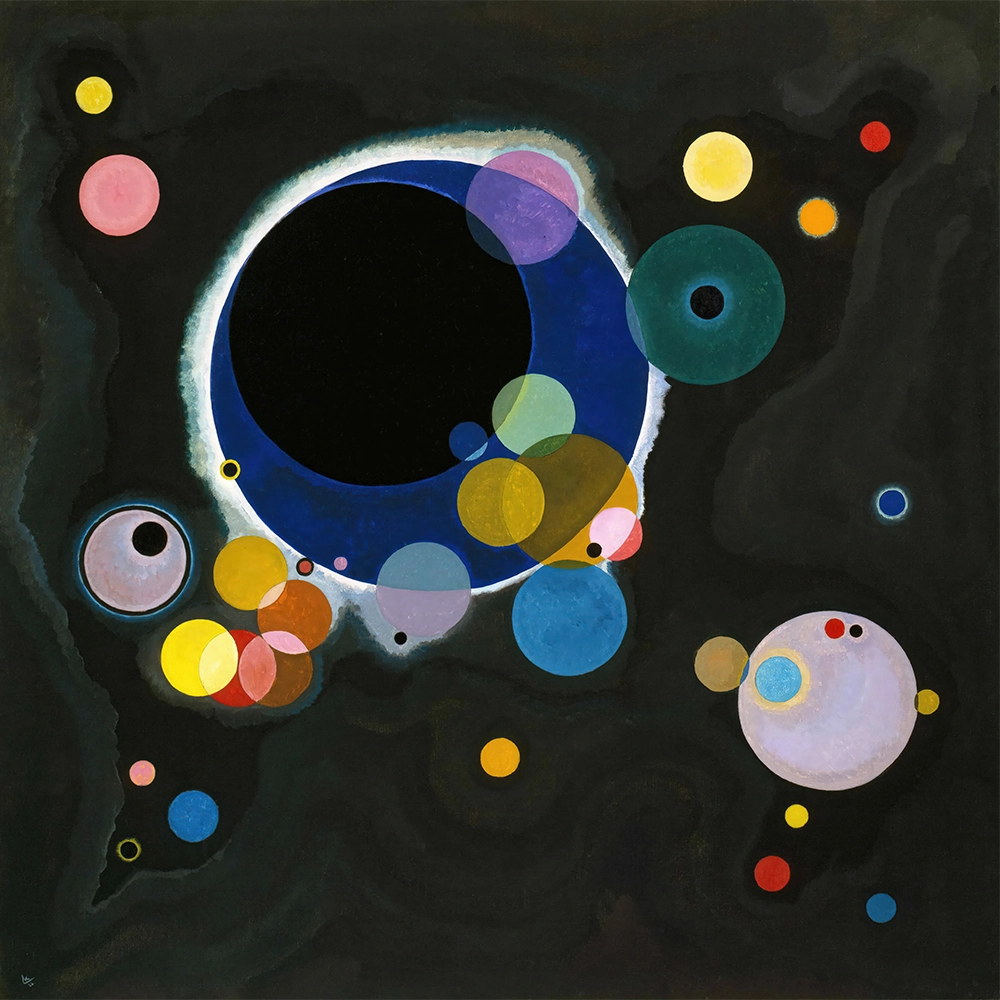 Πίνακας σε καμβά KANDINSKY - SEVERAL CIRCLES
